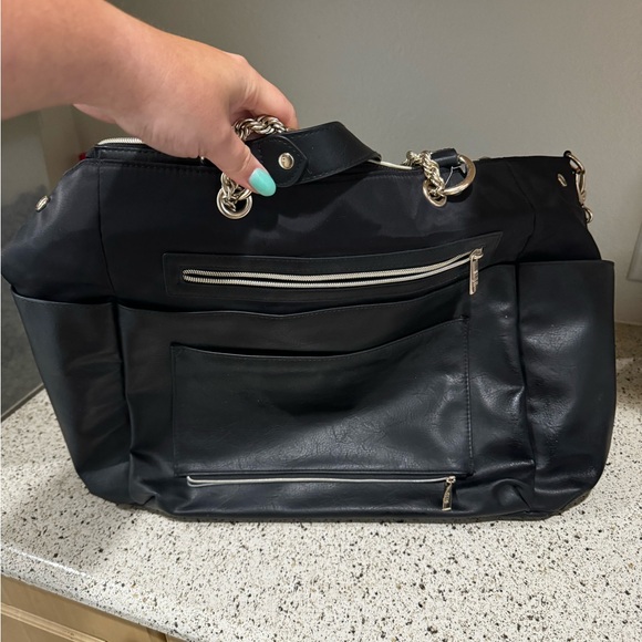 BEIS Diaper Tote with Trolley Sleeve and Chain Strap - Picture 4 of 10